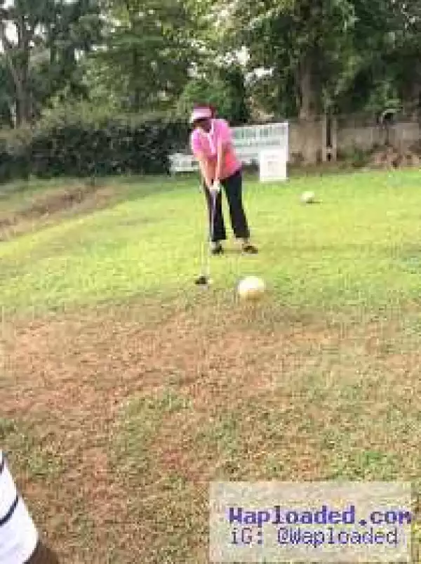 Photos: Wife of Kaduna state governor, Hadiza El-Rufai tee off golf tournament in Kaduna state